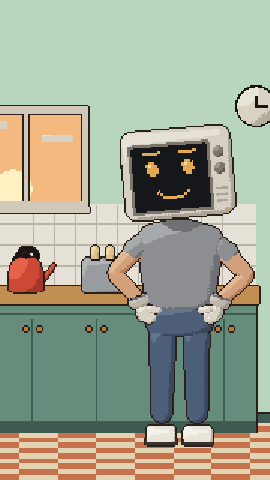 Kitchen, early morning